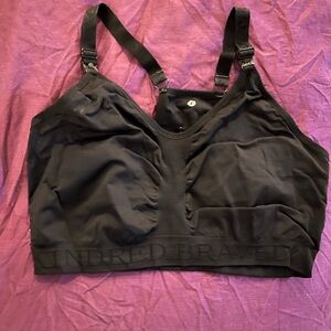 Kindred Bravely Black Sublime Nursing Racerback Bra